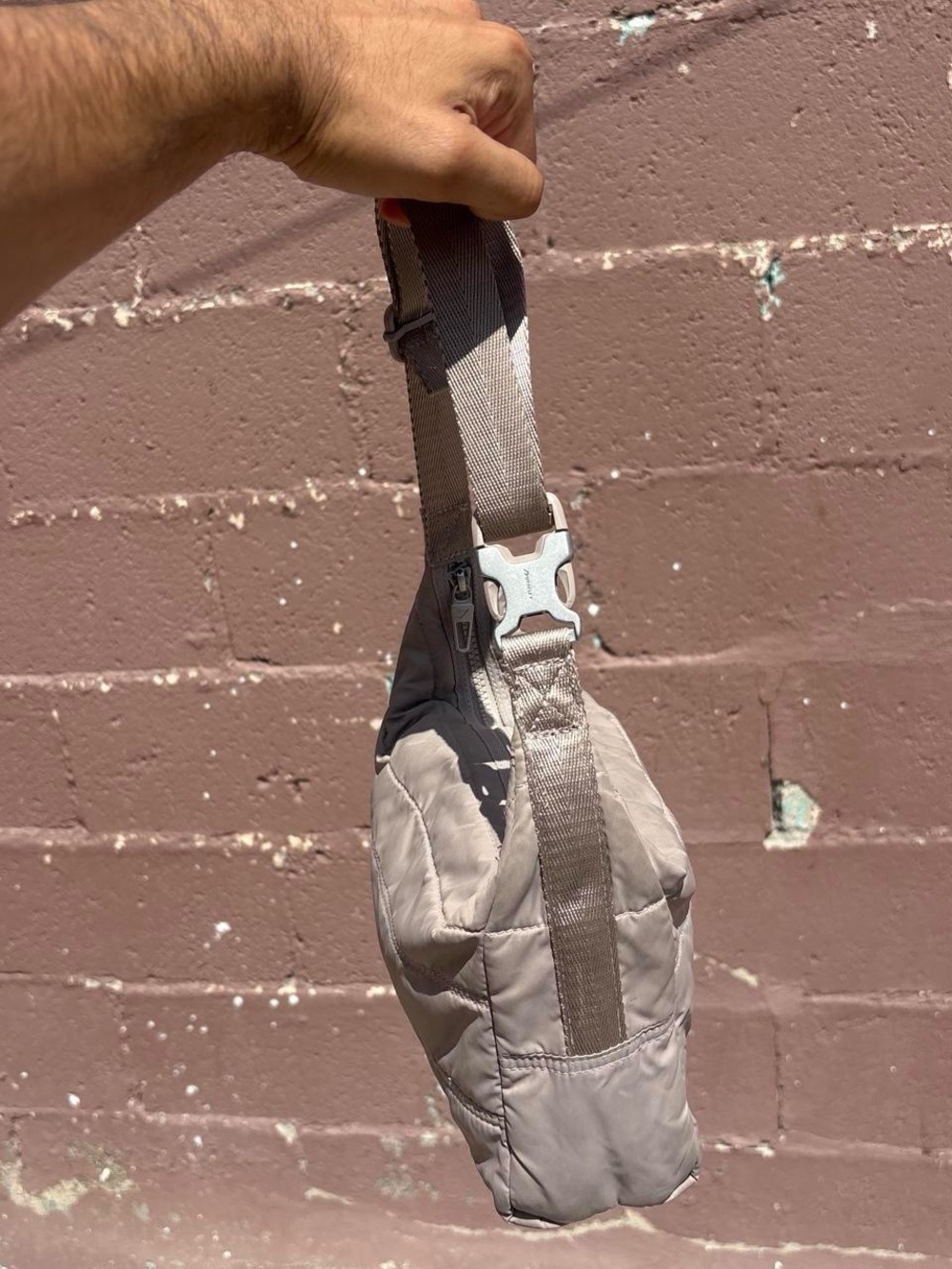 Gymshark Taupe Shoulder Bag With Adjustable Strap View 4